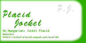 placid jockel business card